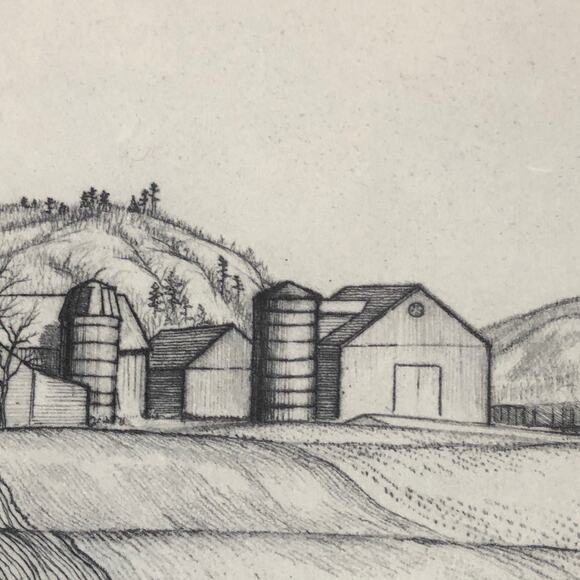 Andrew Butler "New England Scene" Art 1930s Print Treasury Collection Sketch Vtg - Picture 8 of 14